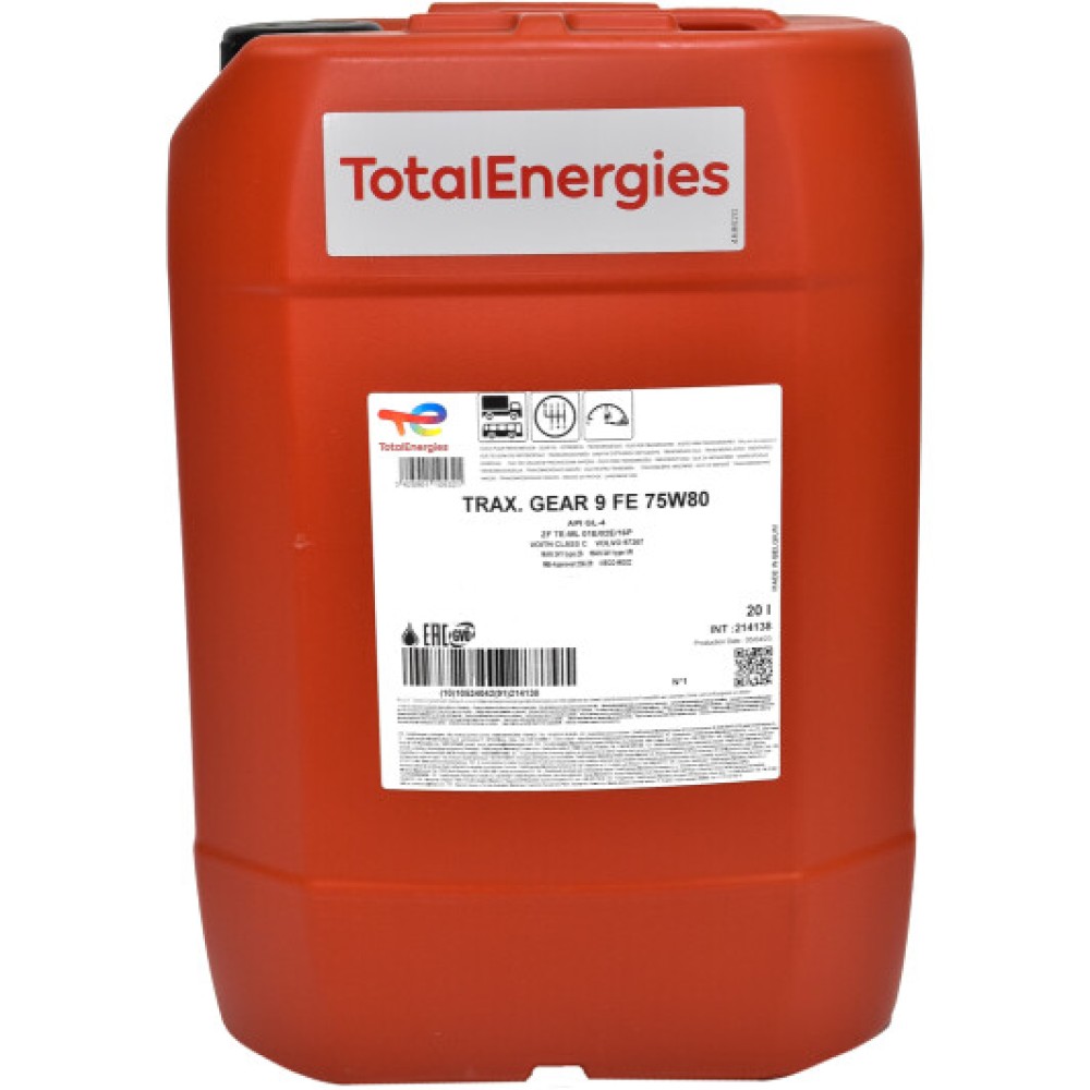 Total Traxium Gear 9 FE 75W-80, 20 л.