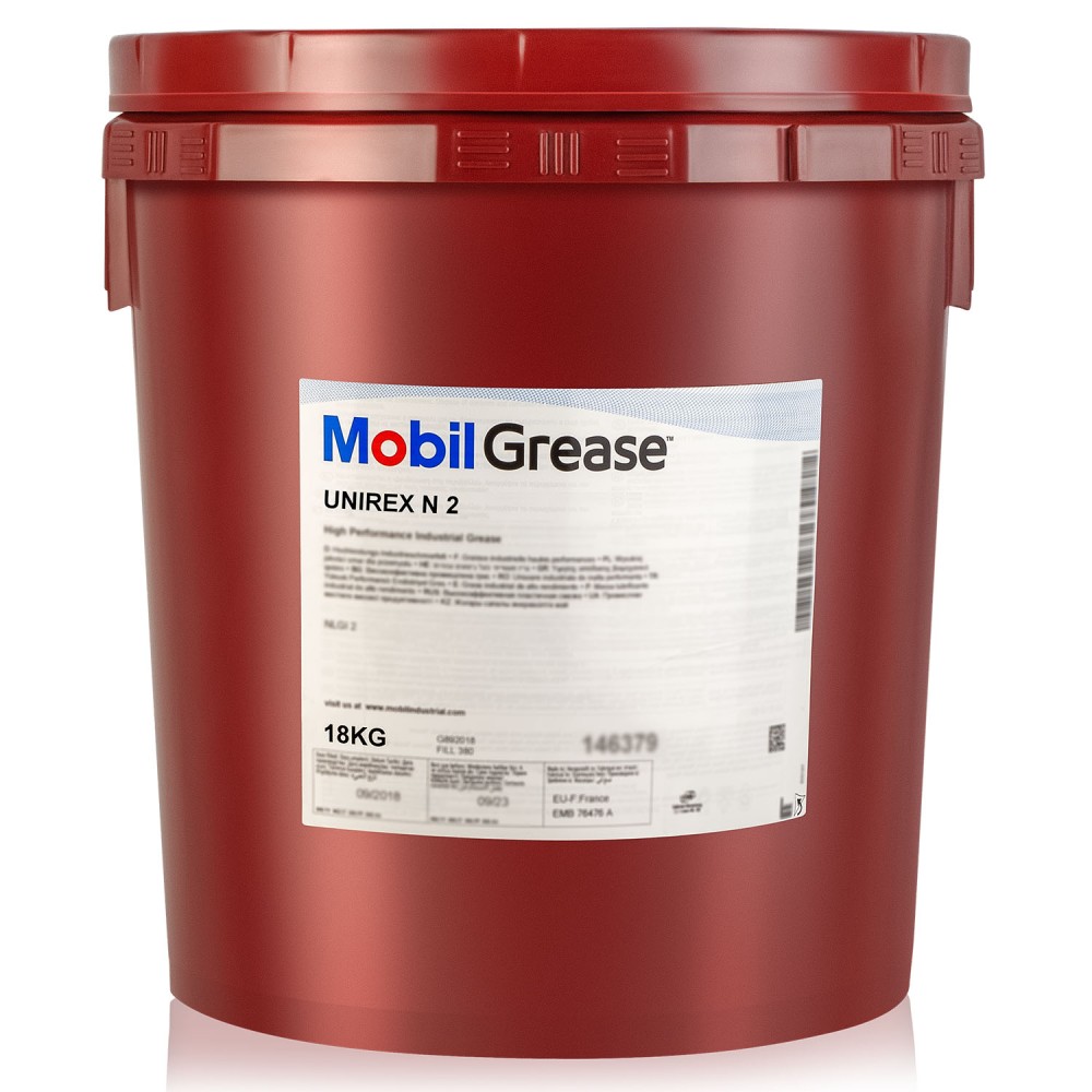 Высокотемпературная пластичная смазка Mobil Unirex N2 18кг.