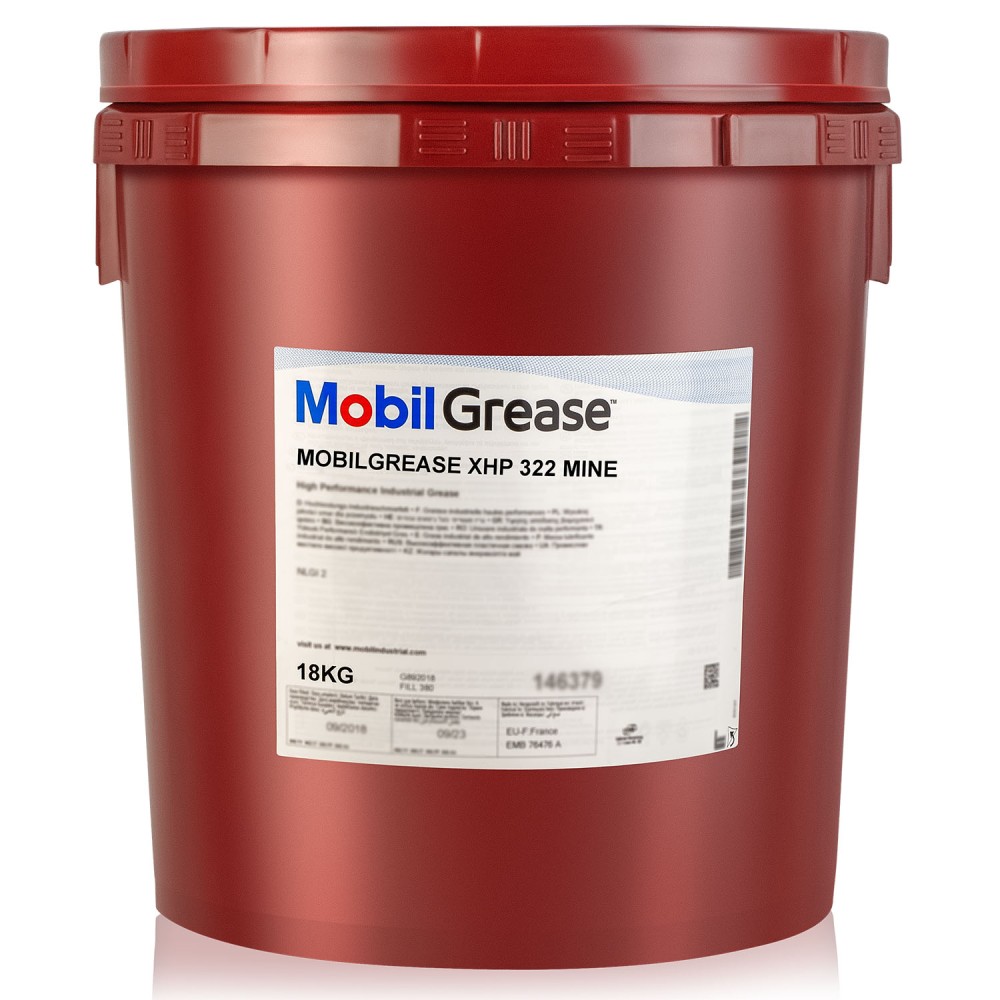 Литиевая смазка Mobilgrease XHP 322 Mine 18кг. с дисульфидом молибдена