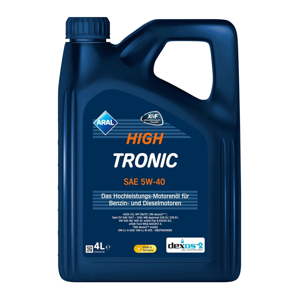 ARAL High Tronic 5W-40 4л Синтетическое моторное масло