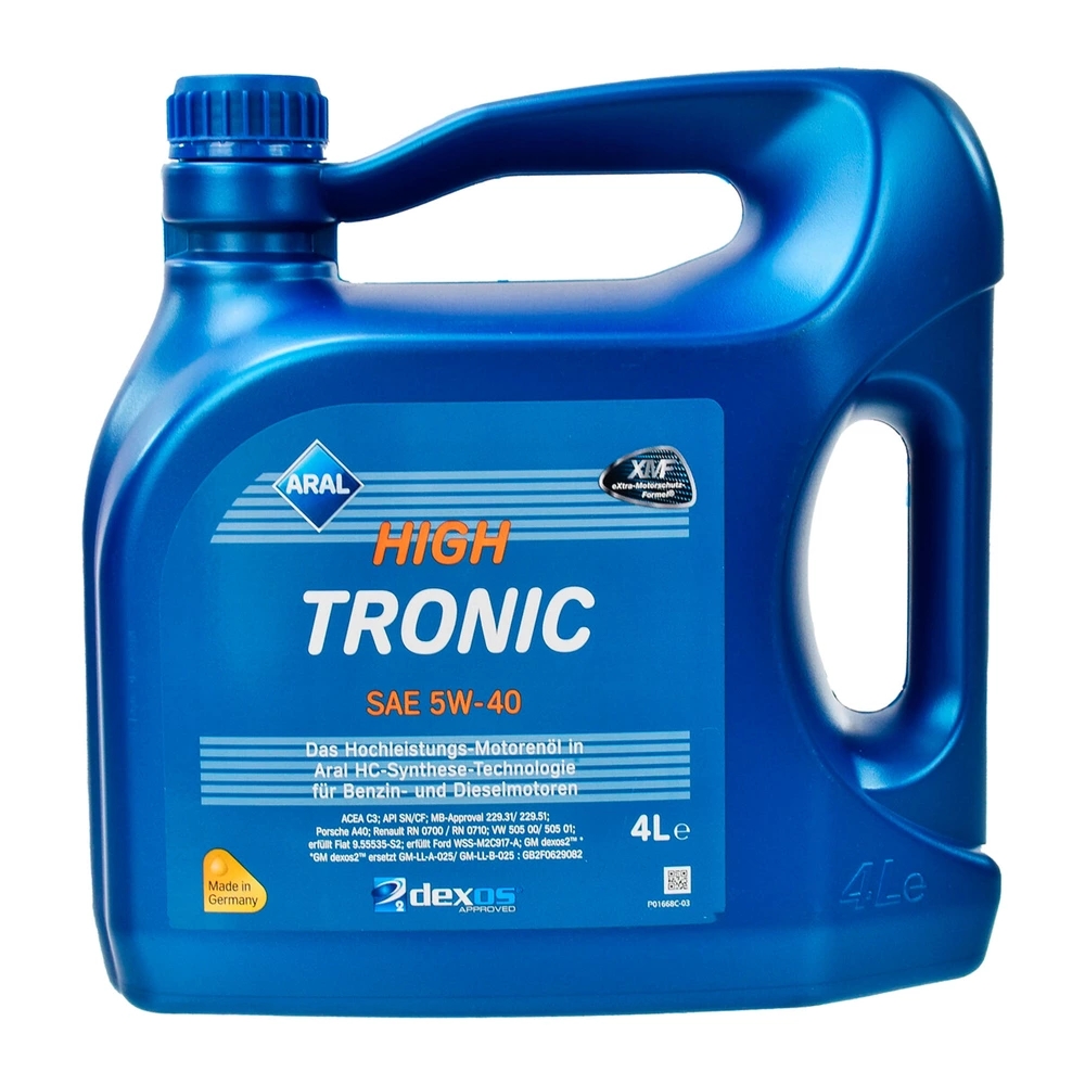 ARAL High Tronic 5W-40 4л Синтетическое моторное масло
