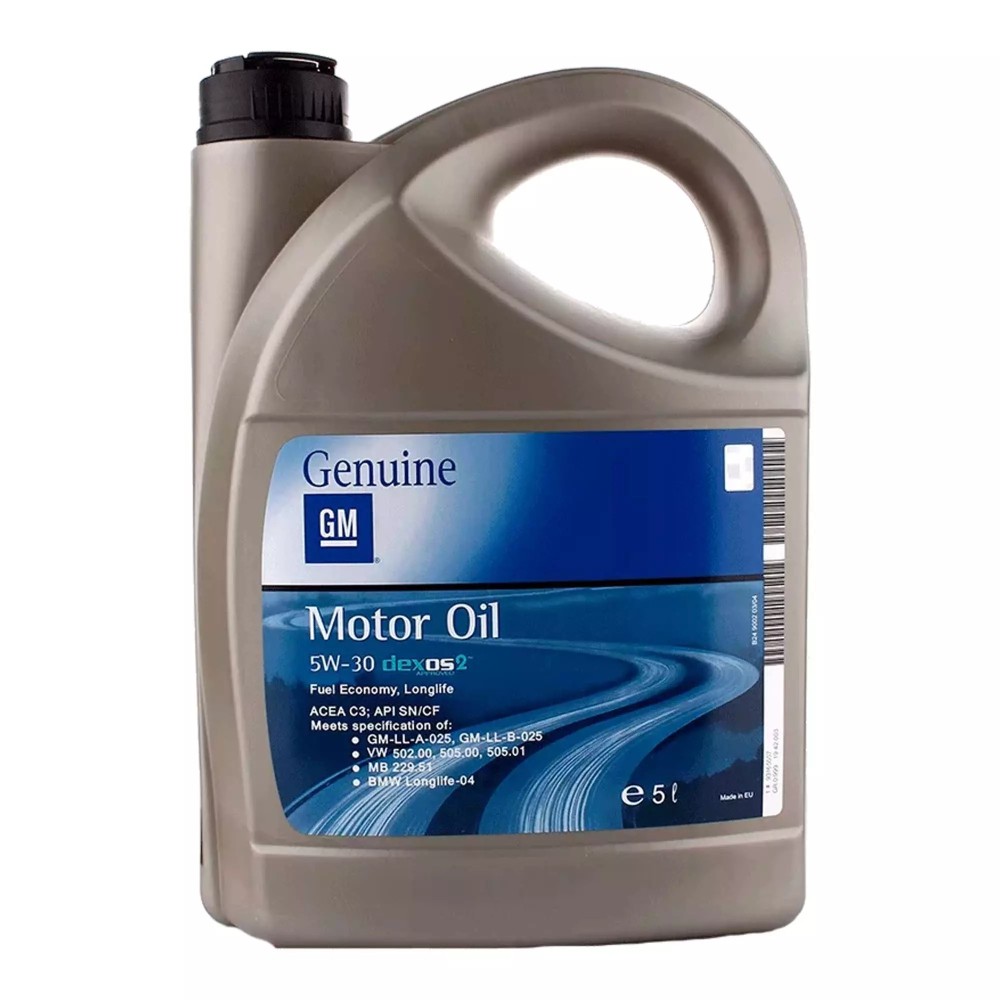 General Motors Dexos 2 Fuel Economy, Longlife 5W-30 5л Синтетична моторна олива