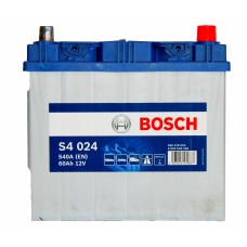 BOSCH S4024 12v 60Ah EN540A R+ (Asia) / Аккумулятор