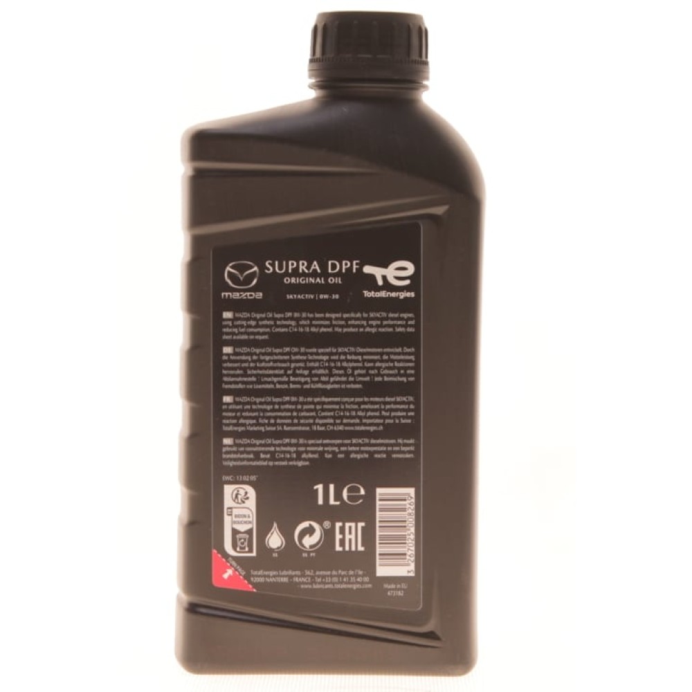 Mazda Original Oil Supra DPF 0W-30, 1 л.