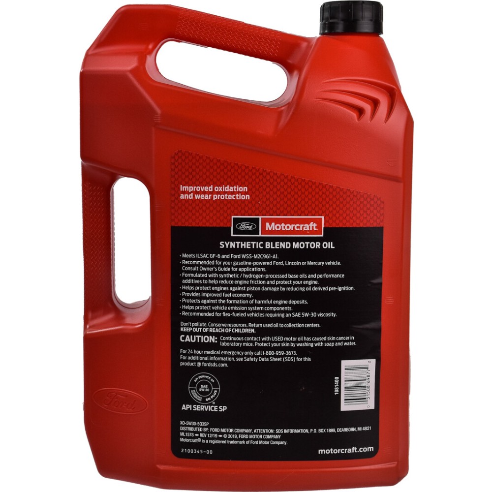 Ford Motorcraft Synthetic Blend Motor Oil 5W-30, 4.73 мл.