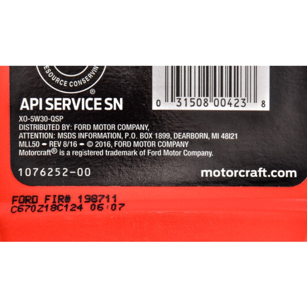 Motorcraft Ford Synthetic Blend Motor Oil 5W-30, 946 мл.