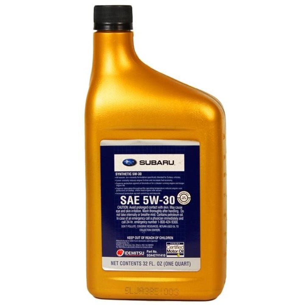 Subaru Synthetic Motor Oil 5W-30, 946 мл. (Japan)
