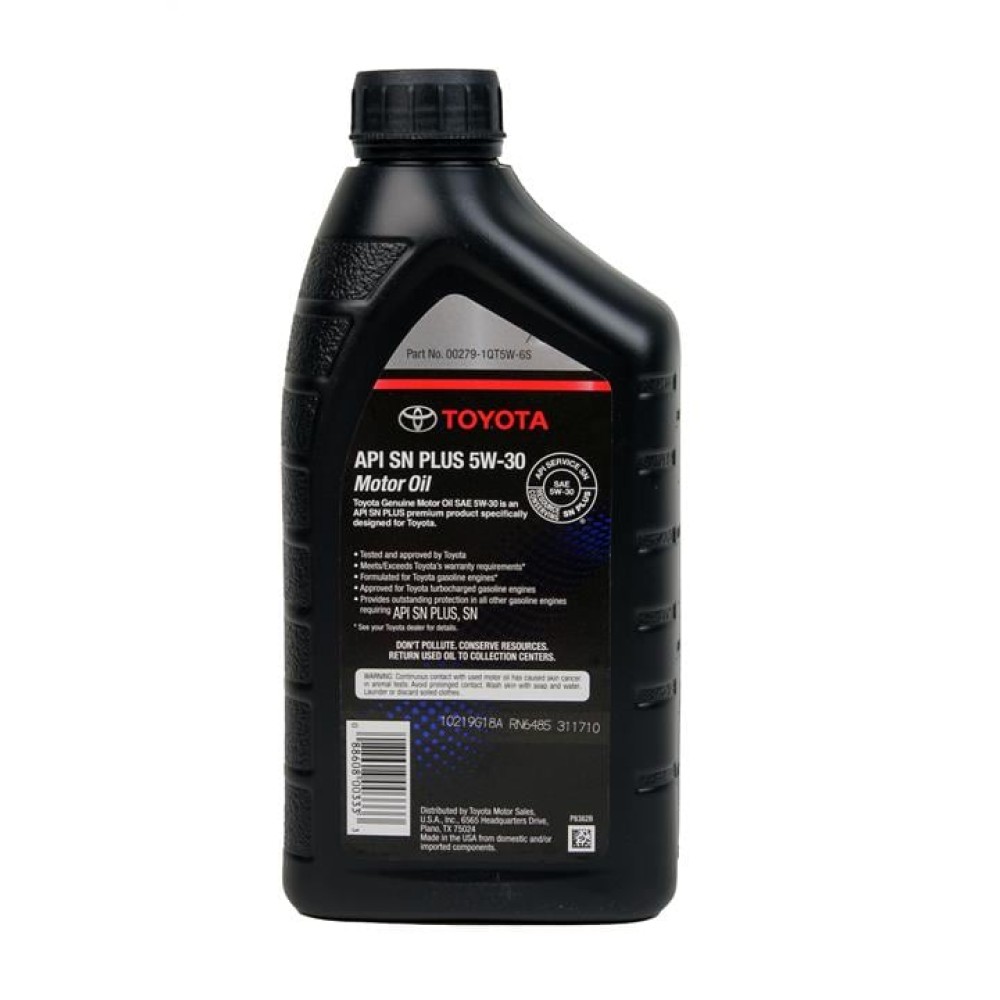 Toyota Motor Oil 5W-30, SN PLUS, 946 мл.