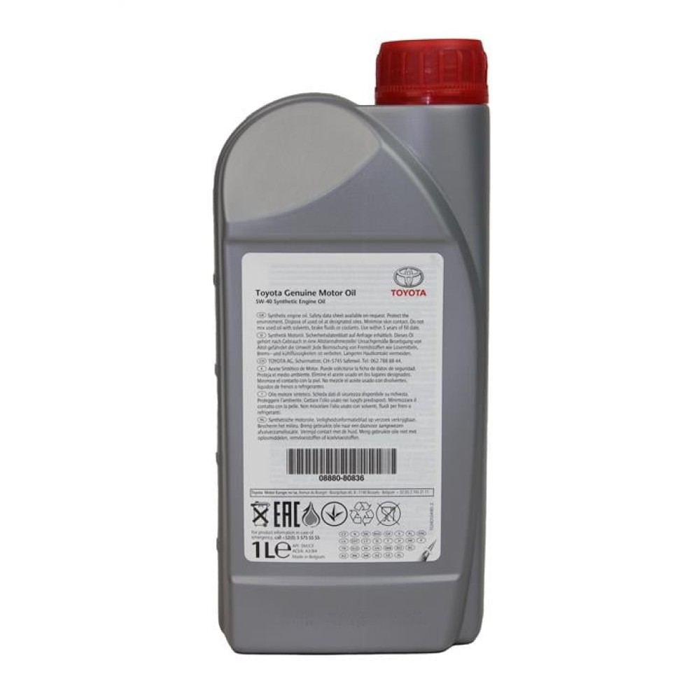 Toyota Engine Oil Synthetic 5W-40, 1 л.