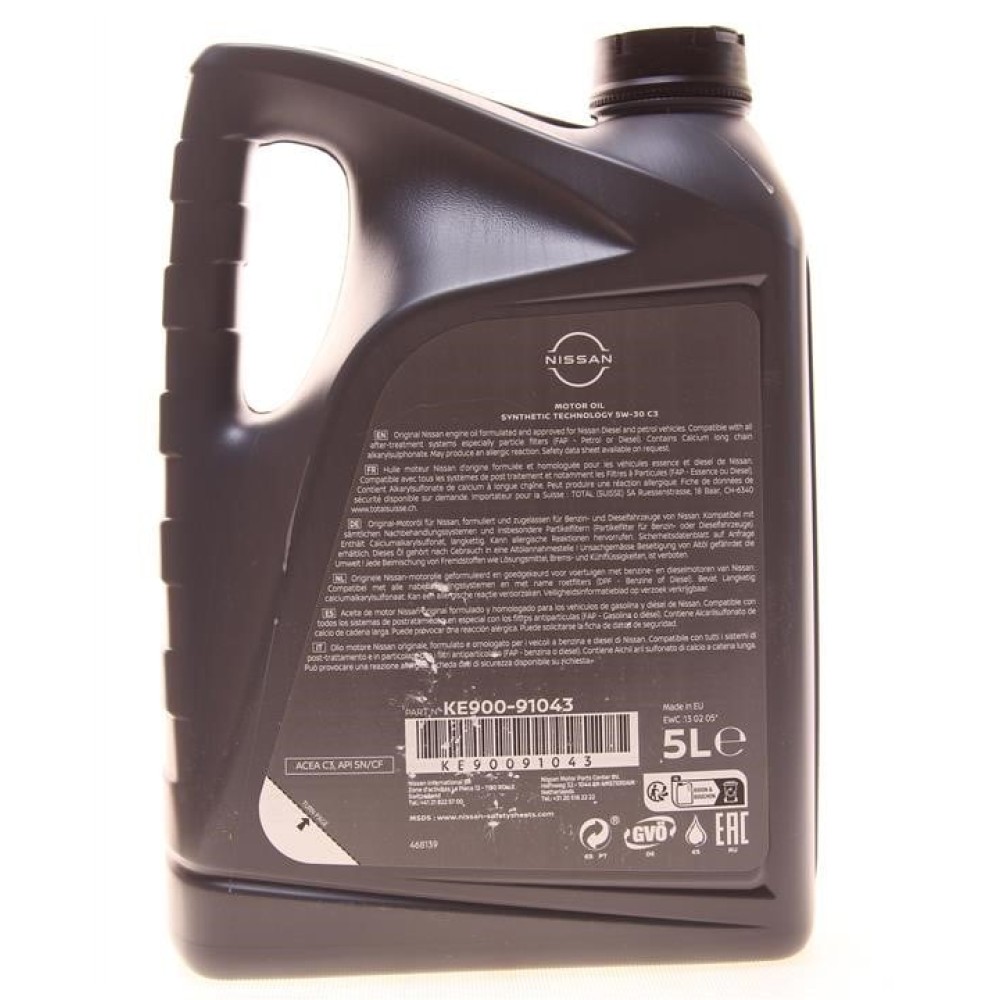 Nissan Motor Oil ST C3 5W-30, 5 л.