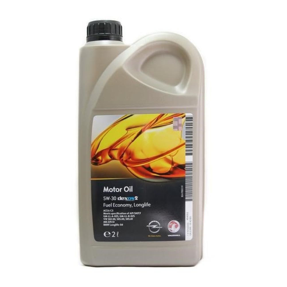 General Motors Dexos 2 Fuel Economy, Longlife 5W-30 2л Синтетическое моторное масло