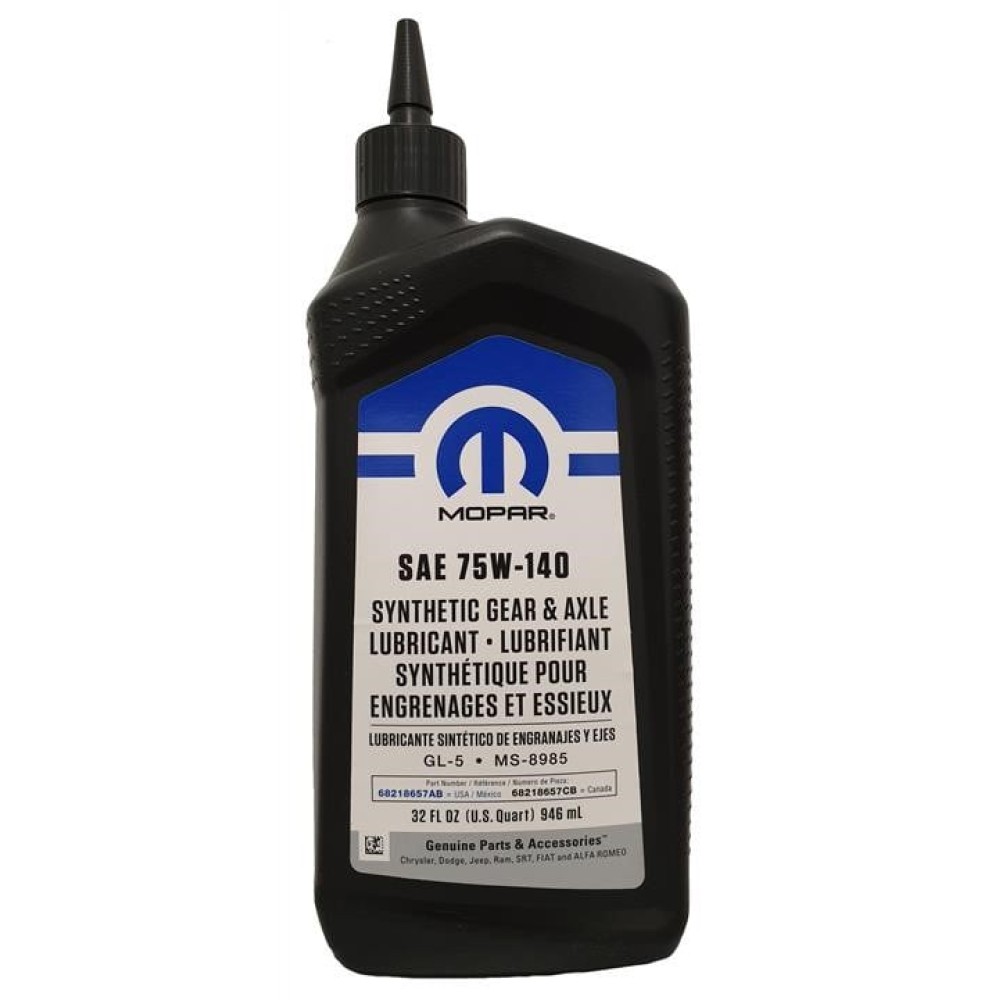 Mopar Synthetic Gear Oil 75W-140, 946 мл.